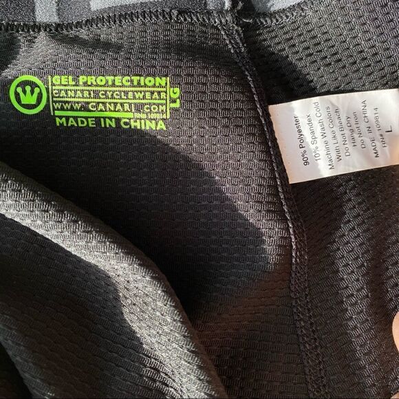 Canari cycling bike shorts gel protection lined black large - Picture 5 of 7